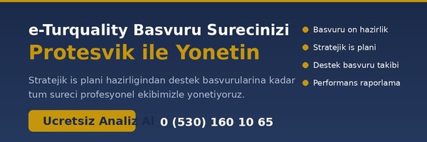 Proteşvik e-Turquality danışmanlık iletişim