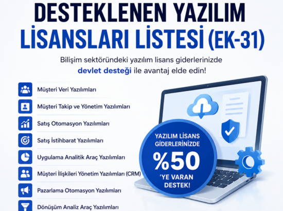 Ticaret Bakanlığı Desteklenen Yazılım Lisansları