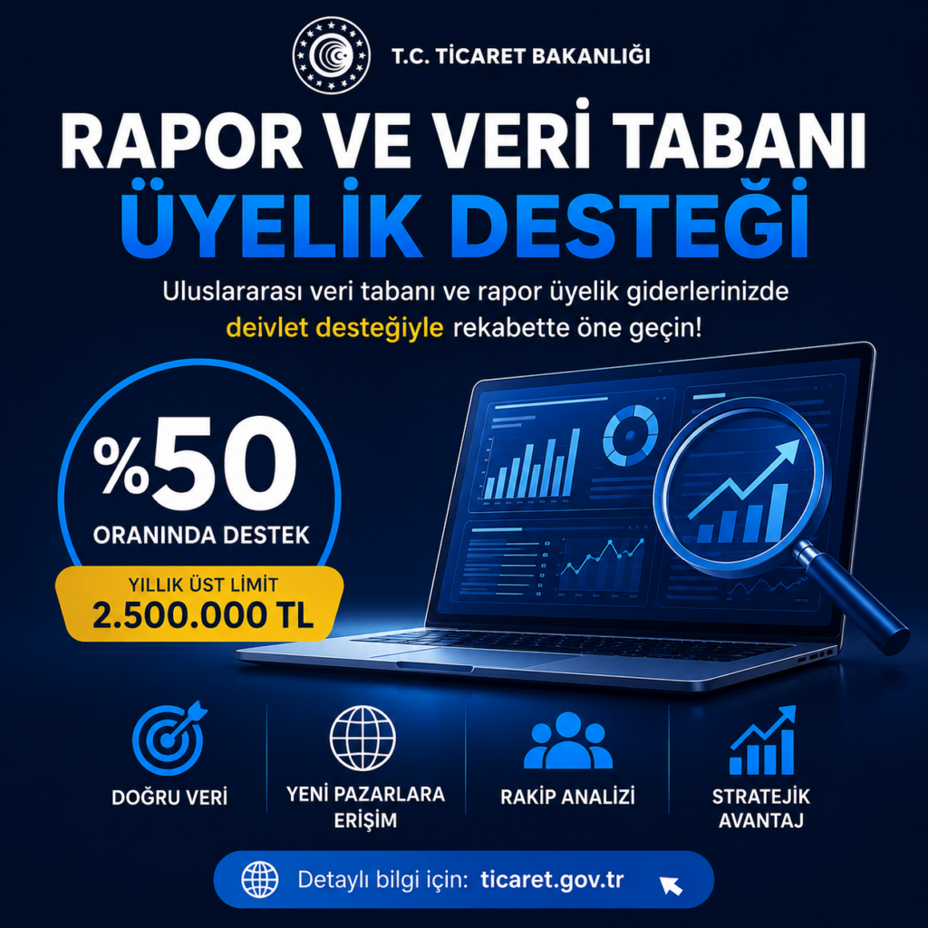 Rapor ve veri tabanı üyelik desteği
