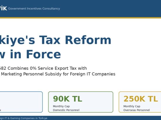 Türkiye Tax Reform Now in Force: How Foreign IT Companies Combine 0% Tax with 70% Personnel Subsidy