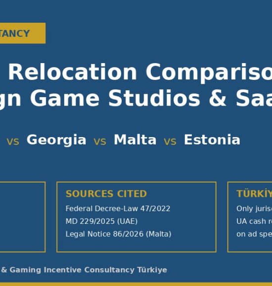 Türkiye vs UAE, Georgia, Malta and Estonia: A 2026 Relocation Comparison for Foreign Game Studios and SaaS Companies