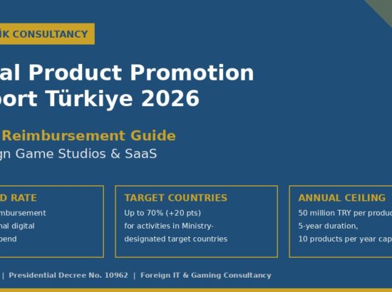 Digital Product Promotion Support in Türkiye: The 2026 UA Reimbursement Guide for Foreign Game Studios and SaaS Companies